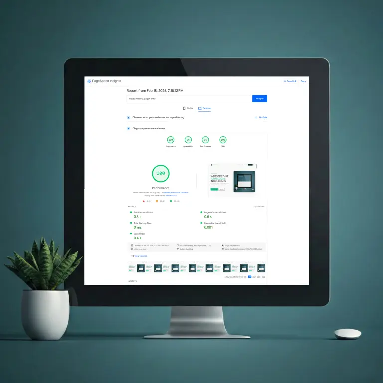 Modern high-performance business analytics dashboard on a screen